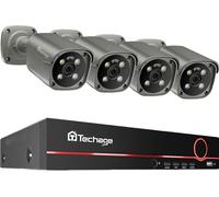 kit de caméra de sécurité 4K Ultra HD, entrée 8 canaux, audio bidirectionnel, NVR 8CH et 4 caméras, Aucun