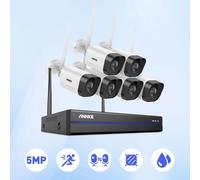 Kit de caméra de sécurité WiFi 5MP avec enregistreur NVR 10 canaux et disque dur de 4 To