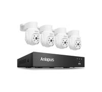 Kit de caméra de surveillance PTZ Anlapus 5MP 3K pour extérieur, avec câble audio