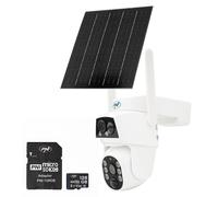 Kit de caméra de surveillance vidéo PTZ 4G GSM PNI IP894 et carte microSD de 128 Go PNI