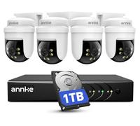 Kit de caméra PTZ 5 mégapixels avec audio, disque dur de 1 To, comprenant 4 caméras