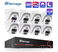 Kit de caméras de sécurité 4K PoE avec reconnaissance faciale et audio bidirectionnel