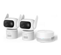Kit de caméras de sécurité IP blanches - Eufy - Vision nocturne - Détection des pleurs de bébé