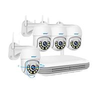Kit de caméras de surveillance, résolution 5MP, audio bidirectionnel