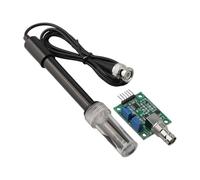 Kit de capteur de pH avec une sonde d'électrode de pH et connecteur BNC, kit de mesure de pH complet avec 4 trous de fixation pour M3, temps de réponse rapide, noir