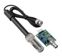 Kit de capteur de pH pour Arduino avec électrode PH BNC, module de test de qualité de l'eau de gamme -14 pour l'analyse de la solution du sol et l'utilisation en laboratoire (kit de pH)