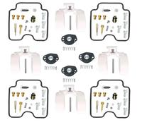 Kit de carburador Kit De Réparation Carburateur pour Yamaha pour FAZER FZS1000 2001-2005 FZS 1000 FZ-1, Pièces Soupape Coupure d'air Et Flotteur Remplacement pour Carburateurs(Ensemble 3)
