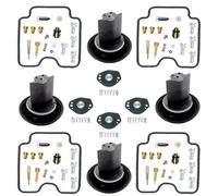 Kit de carburador Kit De Réparation Carburateur pour Yamaha pour FAZER FZS1000 2001-2005 FZS 1000 FZ-1, Pièces Soupape Coupure d'air Et Flotteur Remplacement pour Carburateurs(Ensemble 4)