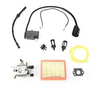 Kit de Carburateur,Akozon Carburateur pour Débroussailleuse Carburateur Filtre de Bobine d'Allumage avec Filtre à Air pour FS120 120r FS200 FS250 FS300 FS350 Débroussailleuse
