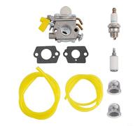 Kit de carburateur avec joints et conduites de carburant pour débroussailleuse Homelite 26cc 30cc Rbc30set Rlt30cet Rbc30sesa Rlt30cesa remplace 308054003 985624001 C1u-h60 pièces de moteur