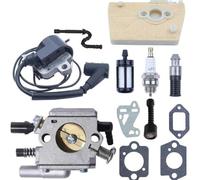 Kit de carburateur de rechange professionnel avec bobine d'allumage et tuyau de ligne, pour débroussailleuses et tondeuses à gazon alimentées par moteur