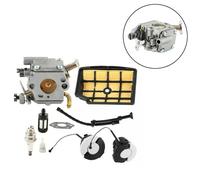 Kit de carburateur, joint, bouchon de réservoir, bougie d'allumage, carburateur pour tronçonneuse Stihl MS200 MS200T, bouchon d'huile moteur, offre spéciale~0613