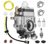 Kit de Carburateur pour Débroussailleuse 52cc 49cc 47cc 43cc 40cc Remplacement de Carbu avec Joint, Tuyau, Bougie D'allumage et Filtre à Essence