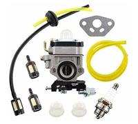 Kit de Carburateur pour Débroussailleuse AL-KO Alko, Modèles BC410, BC4535, BC4125, avec Tuyau et Filtre à Essence.