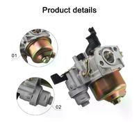 Kit de carburateur pour Loncin GX160 GX200 GX200F LC168 F-2 170020406 6,5 CV 196 cm³ Kit de joints de carburateur de haute qualité Garden Power~0742