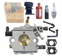 Kit de Carburateur pour Stihl 024,026,026C,MS240,MS260, Pièce de Tronçonneuse avec Filtre à Air,Filtre à Carburant,Filtre à Huile,Tuyau d'admission,Tuyau d'huile,Tuyau de Carburant,Bougie d'allumage