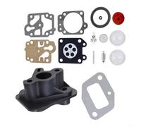 Kit de carburateur pour tondeuse à gazon 52CC pour brosse TU26 BC430 CG330 | Compatible avec TU26, BC430, CG330, comprend le collecteur d'admission, le joint, pour une construction en plastique durable