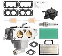 Kit de carburateur pour tondeuse de 20 à 25 chevaux, comprenant un filtre à air et une bougie d'allumage