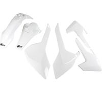 Kit de carénage UFO PLAST, 6 pièces, ensemble de carénage en plastique pour Husqvarna FE TE TX 125 - 450 cm³, années de fabrication 2017 - 2019, couleur : blanc OEM
