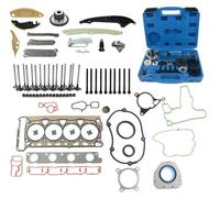 Kit de chaîne de distribution - Kit de réparation moteur 2.0 TSI, 2,0L, 4 cylindres essence - comprenant la chaîne, l'outillage, les joints et les joints de culasse