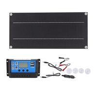 kit de chargeur de batterie de panneau solaire 600W 18V,Kit de panneau solaire, chargeur de batterie de panneau solaire monocristallin pour voiture, camping-car, bateau marin, système hors réseau