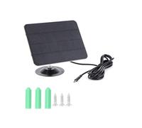 Kit de Chargeur de Panneau Solaire USB 10 W 5 V IPX6 Étanche Support Réglable à 360 pour Caméra de Sécurité Dôme Caméra