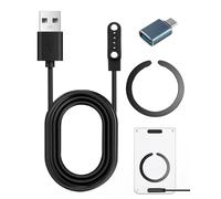 Kit de chargeur d'enregistreur vocal AI pour PLAUD Note comprend un câble de charge USB magnétique de rechange de 7,62 mm à 4 broches, un anneau magnétique et un adaptateur USB de type C pour