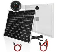 Kit de chargeur solaire de 50 W, 18 V, cellules monocristallines, régulateur PWM, 12 V