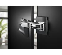 Kit de charnières coulissantes Hettich Evisys 115° avec amortisseur. Capacité de charge élevée (kit = 1 charnière + accessoires)