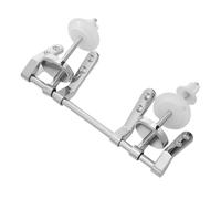 Kit de Charnières de Siège de Toilette 155 MM en Alliage de Zinc Chromé | Finition Chromée Polie, Distance de Perçage Fixe 155mm, pour Sièges Standard et Maintenance