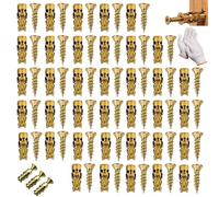 Kit De Chevilles Autoperceuses Pour Plaques De Plâtre Avec Vis, Chevilles D'expansion Métalliques Robustes De 14 Mm, Vis D'expansion Crantées En Fer Pour La Réparation Plaques Plâtre Bois (A,200Pcs)