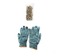 Kit de chevilles universelles 4 x 16 vis pour bois, béton, plaques de | Taille M6 x 14, idéal pour les charnières de meubles, empêche les déchirures, doré pour l'aspect, métal durable