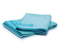 Kit de chiffons en microfibre, humide et sec, 2 pièces, couleur turquoise