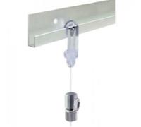 Kit de cimaise filaire en fixation adhésive ou par vis - H20 - blanc CIVIC