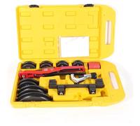 Kit de cintrage de tubes manuel - Outil de cintrage de tubes - 7 formes de cintrage - Tubes de 6 à 22 mm - Angle de cintrage de 0 à 90° - Pour cuivre et aluminium - Chauffage, climatisation, plomberie