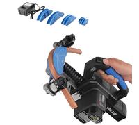 Kit de cintreuse de tuyaux électrique sans fil en cuivre avec 4 matrices, courbure à 90° en 9 secondes, installation rapide, pour tuyaux en cuivre souple et aluminium