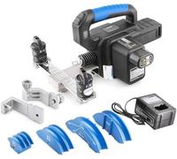 Kit de cintreuse électrique en cuivre, cintreuse de tubes sans fil, 0,6 cm à 2,2 cm - Courbure rapide à 90°, cintreuse de tubes alimentée par batterie, cintreuse de tuyaux, pour réparation de CVC et