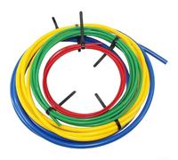 Kit de cintreuse manuelle PE 4 tailles cuivre laiton | Bande d'étanchéité intégrée, courbure lisse, pas de nœuds, s'adapte à 1/4 à 1,6 cm, idéal pour le cuivre souple