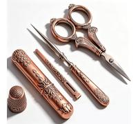 Kit De Ciseaux à Broder, Coffret Cadeau Pour Travaux D'aiguille Avec Ciseaux à Broder Vintage, Poinçon à Coudre, étui à Aiguilles, Kit De Couture Vintage Pour Broderie, Travaux D'aiguille