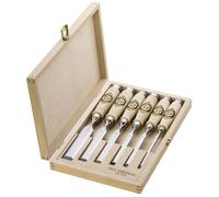 Kit de ciseaux de menuisier - Kirschen - 1101HK - 6 pièces - Acier spécial - Forme Ulmer