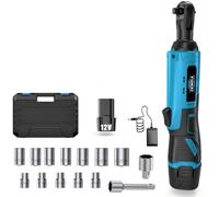 Kit de liquet sans fil, outil à cliquet portatif rechargeable au lithium, idéal pour l'amélioration de la maison, l'assemblage d'équipement et le travail de démontage de l'espace étroit, boîte
