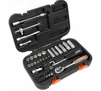 Kit de clés à douille satiné mat moleté 58641 STHOR