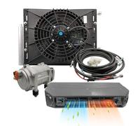 Kit de climatisation électrique, système de refroidissement universel 12V sous tableau de bord pour voitures, fourgons, VR, camions, camping-cars, bateaux et bus