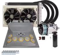 Kit de climatisation universel, capacité de refroidissement de 22000 BTU, échangeur de chaleur en aluminium durable, 2B-24V