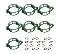 Kit de clips de support pour grimpantes, 2,6 x 2,6 cm avec mécanisme de doux, construction de jardin réutilisable solide, aide aux grimpantes, jardinage de balcon pour