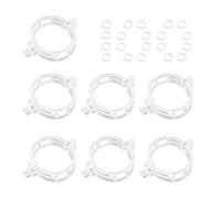 Kit de clips de support pour grimpantes, 2,6 x 2,6 cm avec mécanisme de doux, construction de jardin réutilisable solide, aide aux grimpantes, jardinage de balcon pour