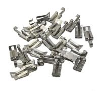 Kit de clips et entretoises de câble de toit en aluminium sans outil pour systèmes de dégivrage de gouttière et de toit. Ajustement sûr pour différentes tailles de câbles