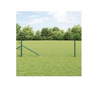 vidaXL Clôture en fil soudé avec pointes 25 x 0,5 m (L x H)