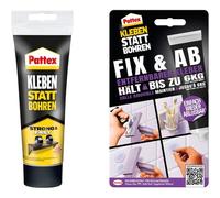 Kit De Colle De Montage Coller Au Lieu De Percer 250 G,Strong & Easy,Pour Des Collages Cristallins Et Coller Au Lieu De Percer Fix & Ab 44 G,Colle Forte Qui Tient Jusqu'à 6 Kg
