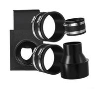 Kit de collecte de poussière pour le travail du bois de 10,2 cm, amortisseur d'air coulissant, réducteur de 4 à 2,5, 3 connecteurs flexibles avec pinces, installation rapide pour systèmes d'aspiration